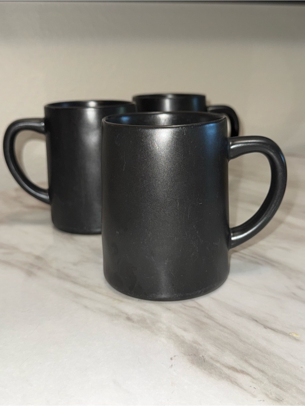 Hearth & Hand with Magnolia Black Stoneware Coffee Mug Set 3pc 12 oz